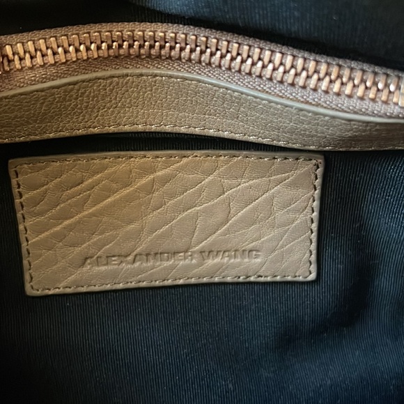 Alexander Wang Pebbled Lambskin Mini Rockie Latte Rose Gold Hardware beige color - Picture 10 of 10